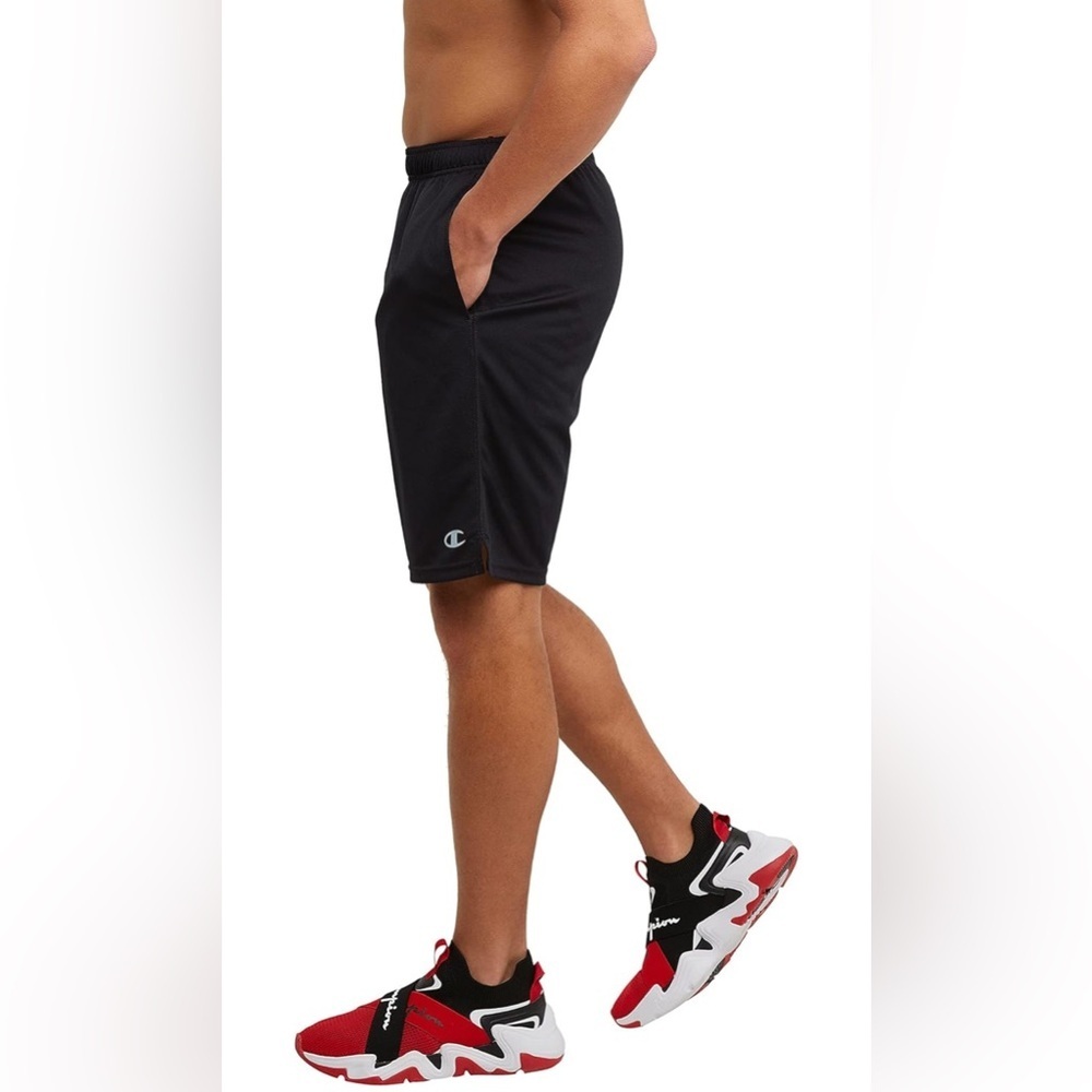 NWT- Champion Men's Sport Shorts, Moisture Wicking SIZE: Medium COLOR: Black - Picture 3 of 10